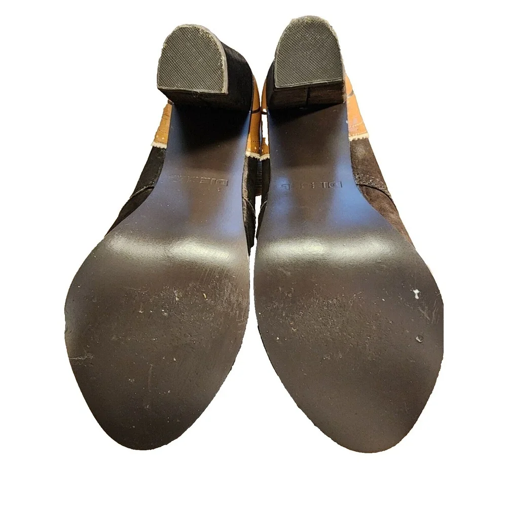 Diesel® (Women's SIZE 8) LIIEU™ Leather Oxford Pump in Brown/Black - $299